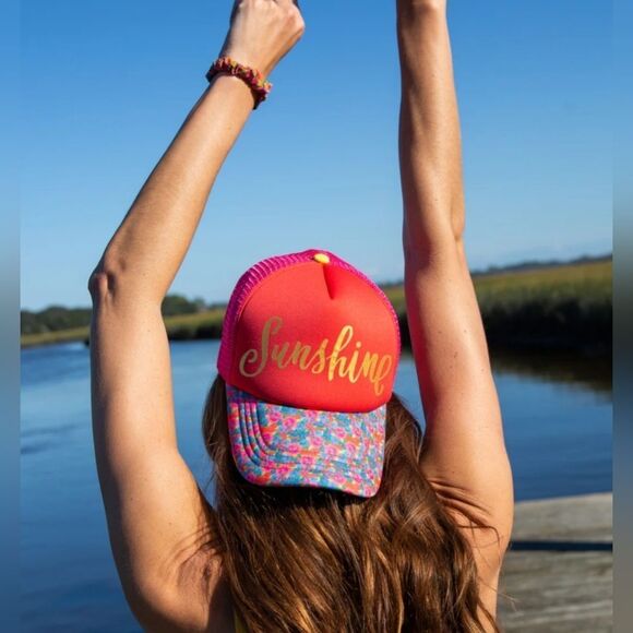 NATURAL LIFE Sunshine Hat - Red and Pink - Picture 3 of 5